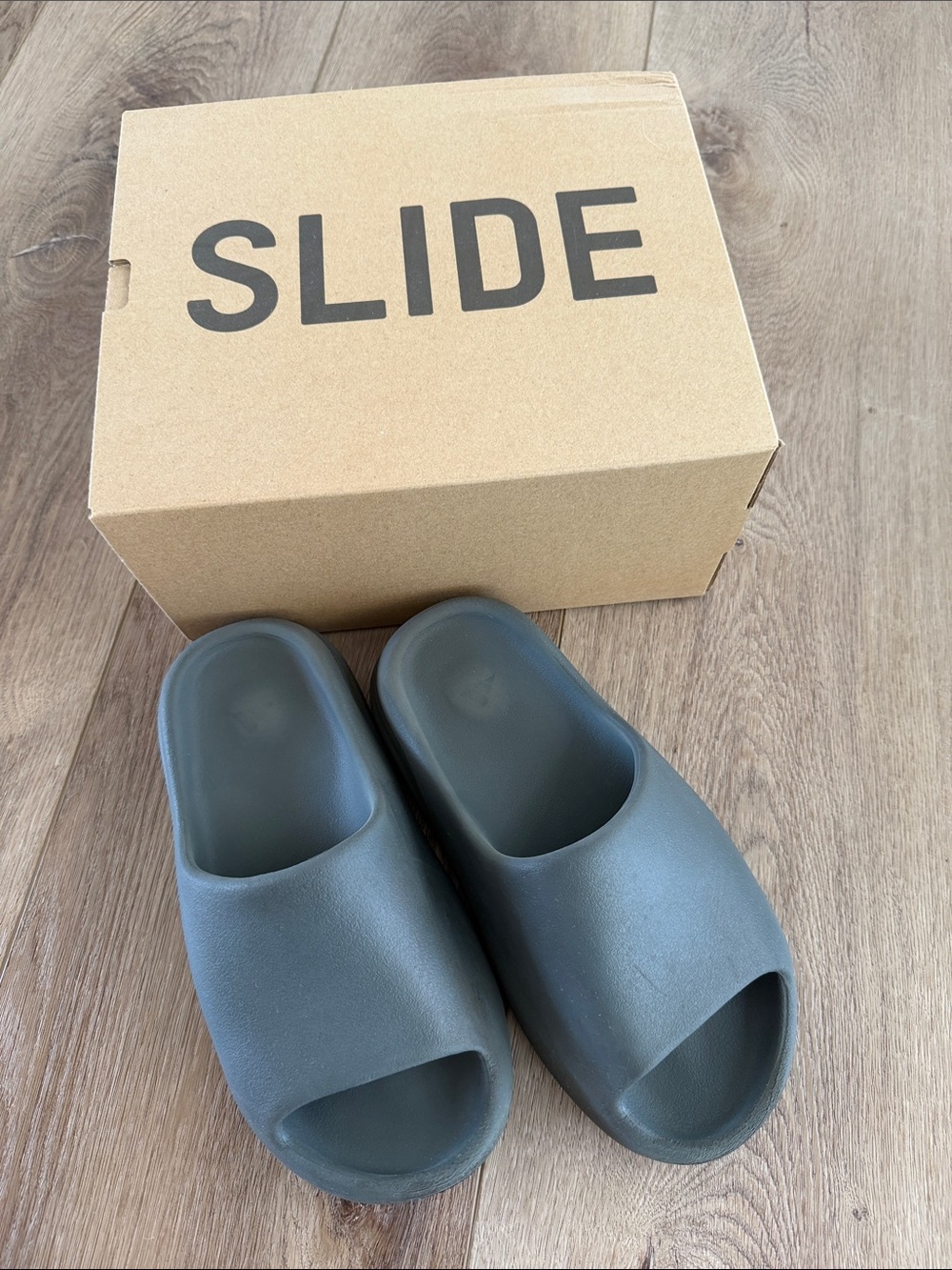 Yeezy Kids Gray Slide Sandals